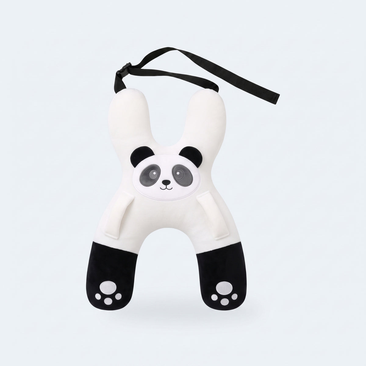Cojin de viaje Calmani, diseno Panda, con su correa ajustable