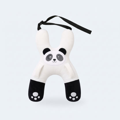 Cojin de viaje Calmani, diseno Panda, con su correa ajustable