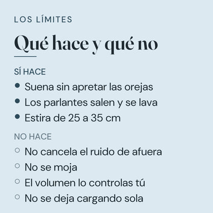 Que hace y que no hace la diadema con audio