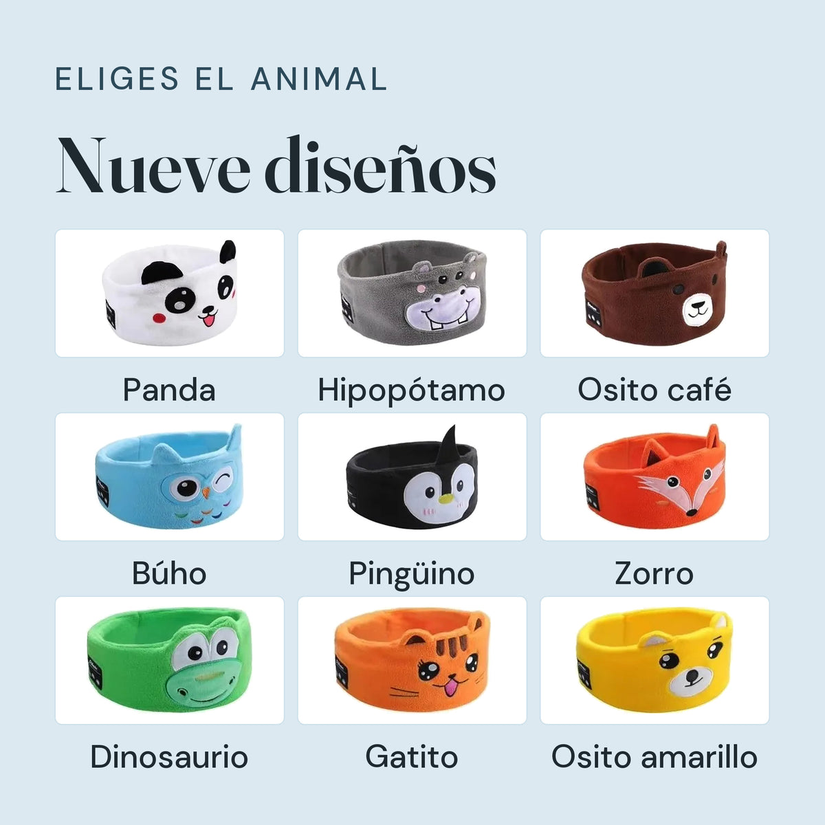 Los nueve disenos de la diadema con audio