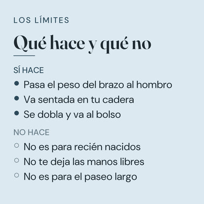 Qué hace y qué no hace la bandolera